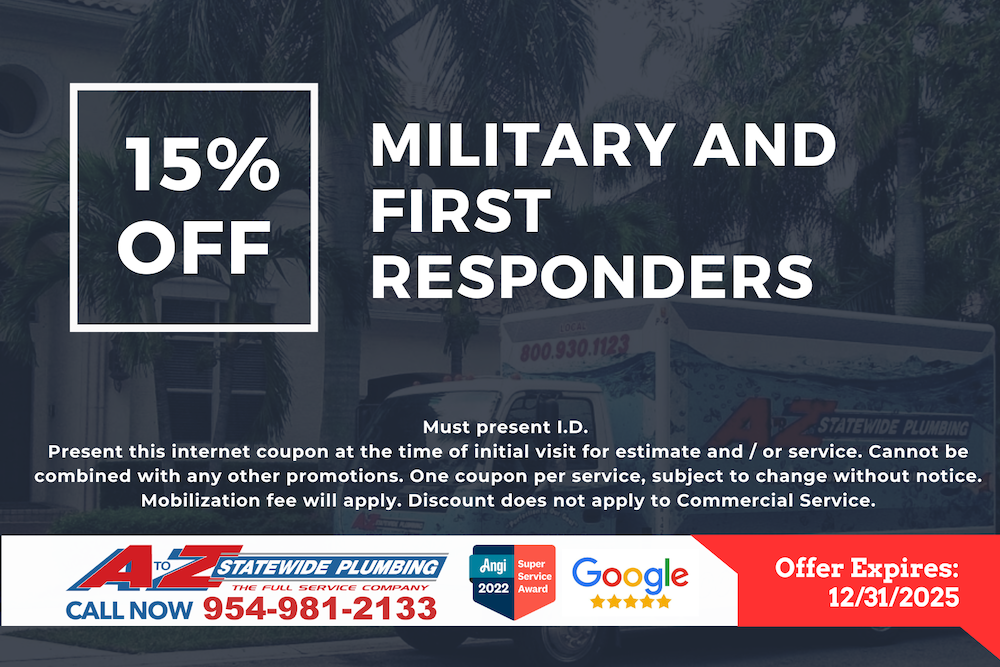 15% off Military and First Responders