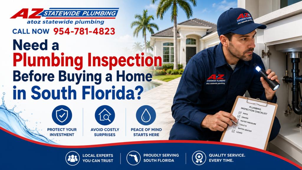 Need a Plumbing Inspection Before Buying a Home in South Florida?