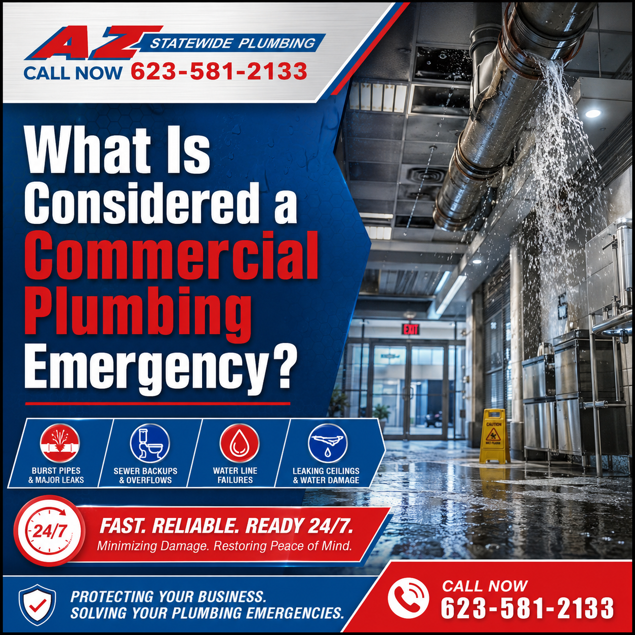 What Is Considered a Commercial Plumbing Emergency