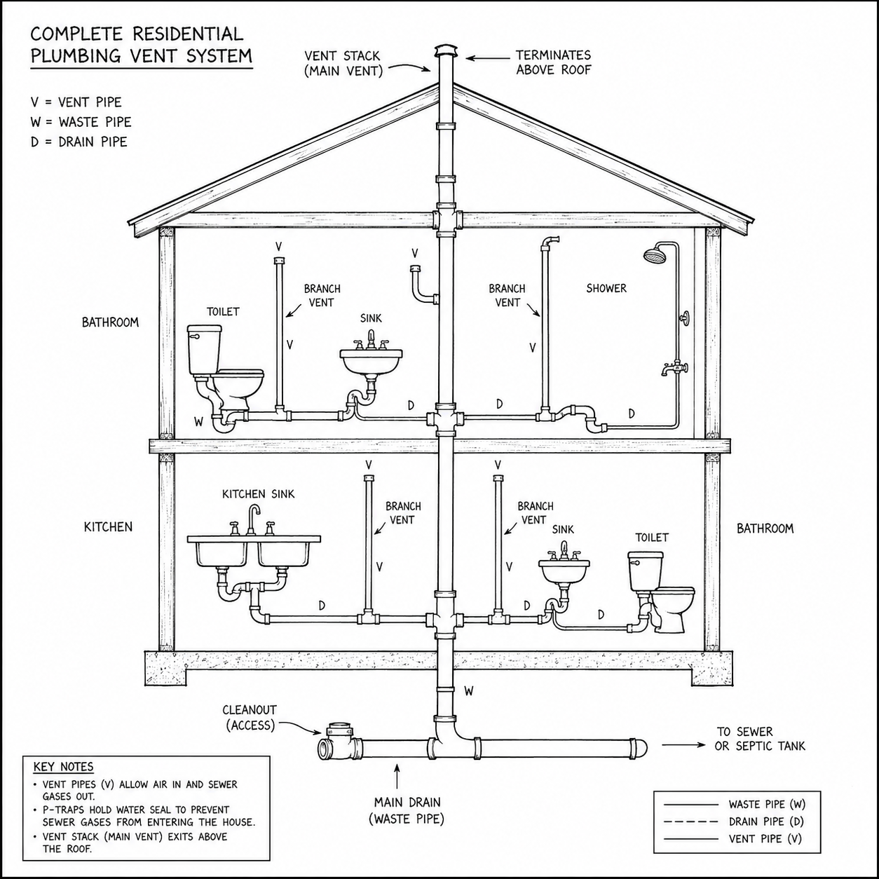 plumbing vent system