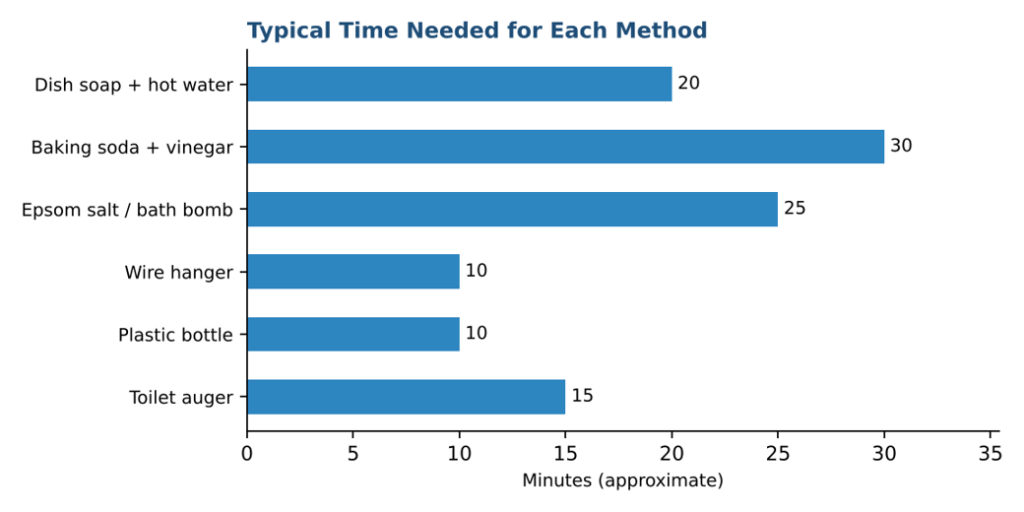 Typical Time Needed for Each Method