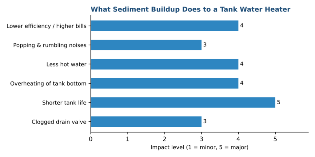 What Sediment Buildup Does to a Tank Water Heater
