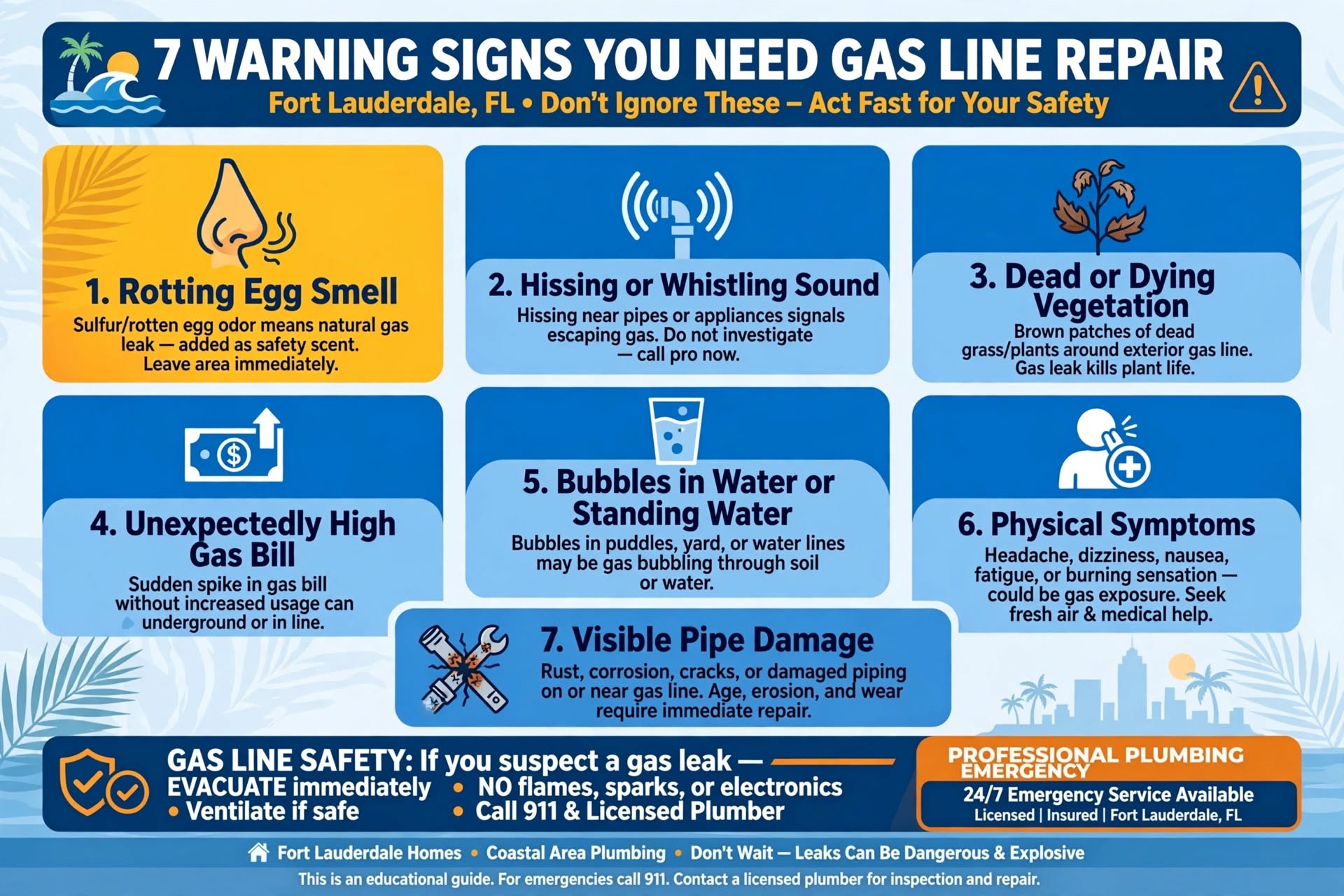 7 warning signs infographic for Fort Lauderdale